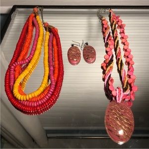 BOHO COLORFUL JEWELRY SET (Necklaces, earrings)